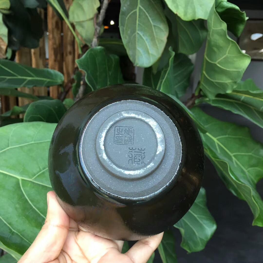 凌超，大束口金曜變盞，  口徑12.3cm高7.8cm